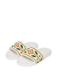 Casablanca Embroidered "Terry" Slider Shoes