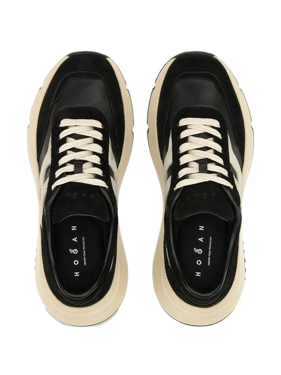 Hogan Hi-Fi Suede And Nappa Leather Sneakers Shoes