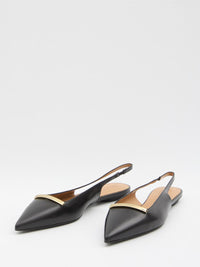 Leather Slingback Ballerinas