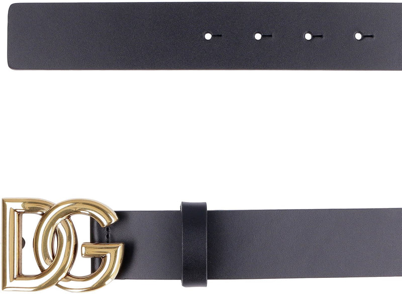 Dolce & Gabbana Dg Buckle Leather Belt