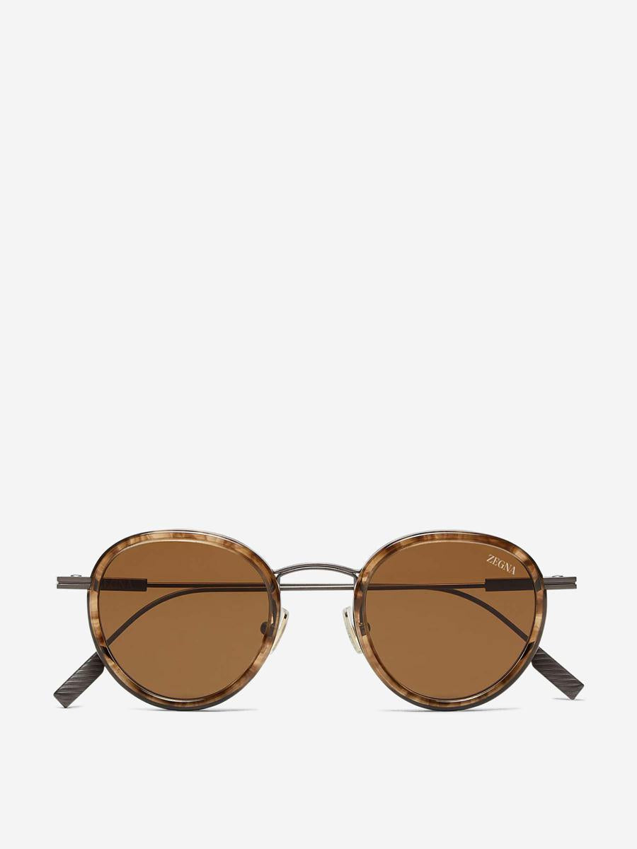 Zegna Round Sunglasses