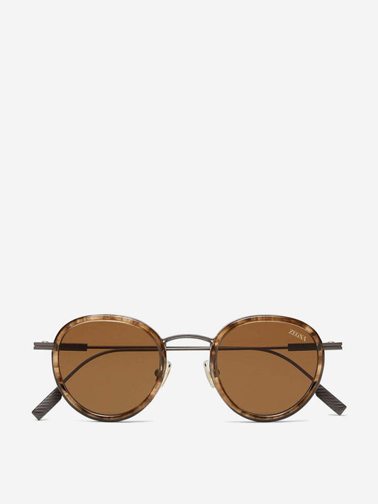 Zegna Round Sunglasses