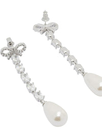 Self-Portrait Bow And Pearl Earrings