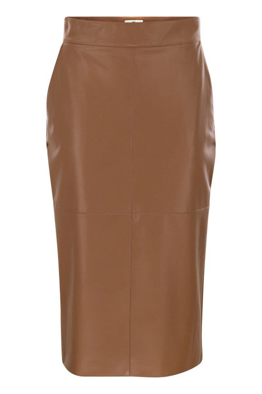 Elisabetta Franchi Pencil Skirt With Jewelled Hooks
