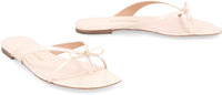 Salvatore Ferragamo Mini Bow Leather Flip-Flops
