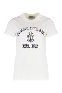 Prada Cotton Crew-Neck T-Shirt