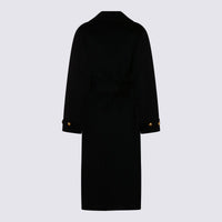 Elisabetta Franchi Black Wool Coat
