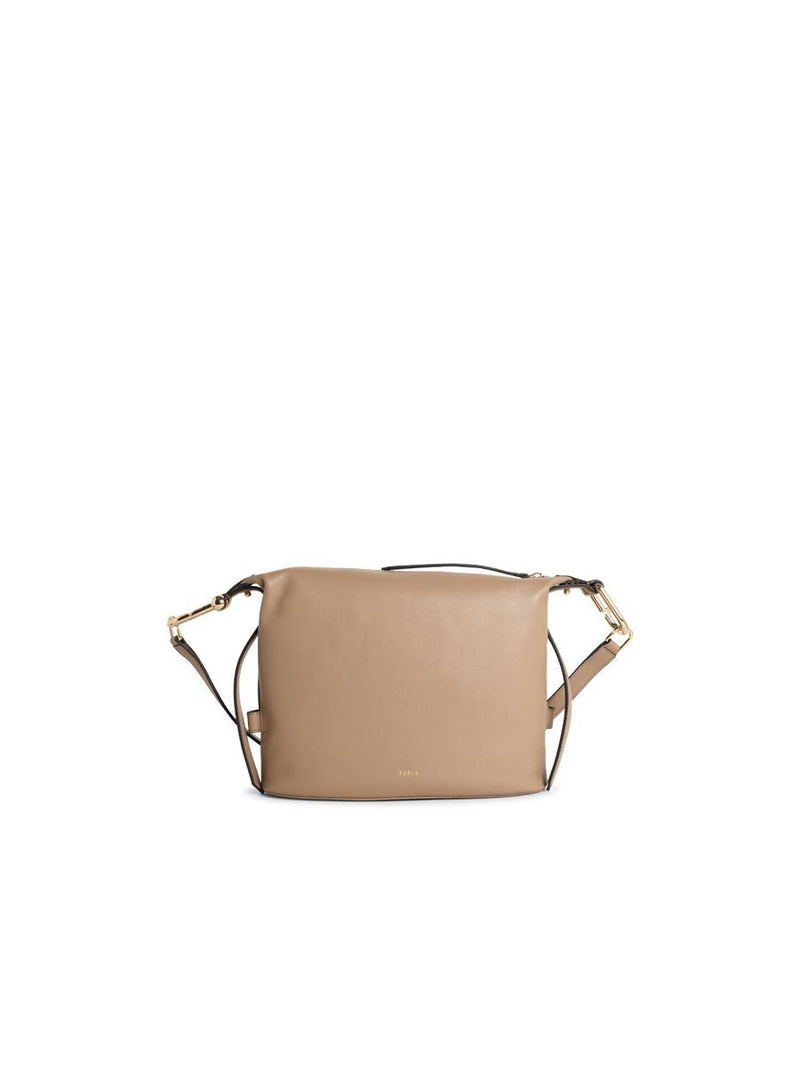 Furla 'Cloud M' 'Greige' Leather Bag