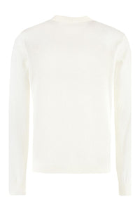 Versace Long Sleeve Cotton Blend T-Shirt