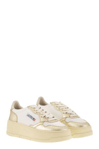 Autry Medalist Platform - Leather Trainers