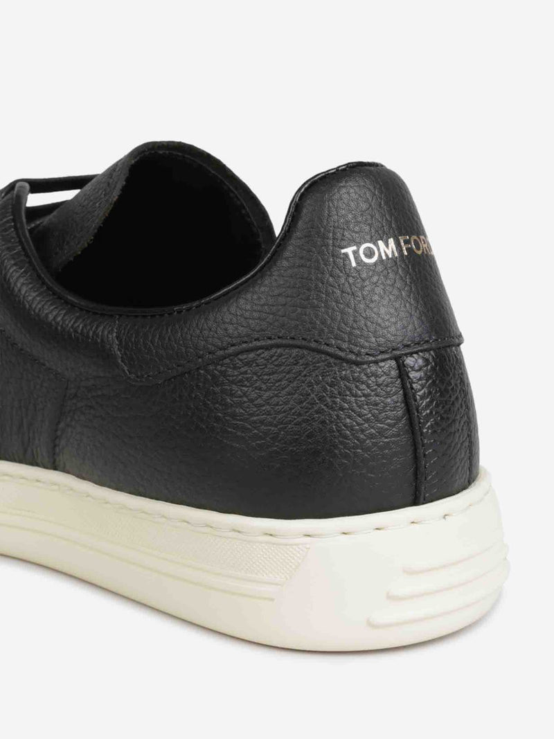 Tom Ford Leather Lace-Up Sneakers