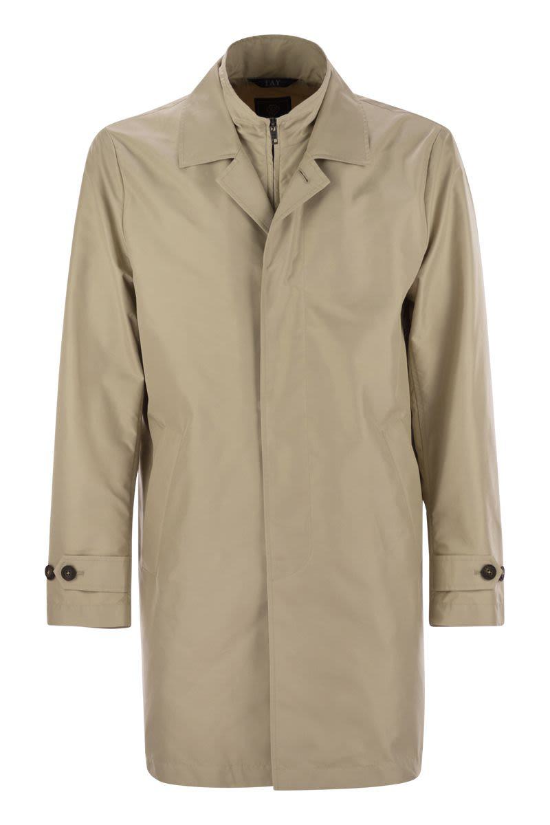Fay Morning Coat In Technical Cotton