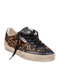 Golden Goose Ponyskin Sneakers With Leopard Print