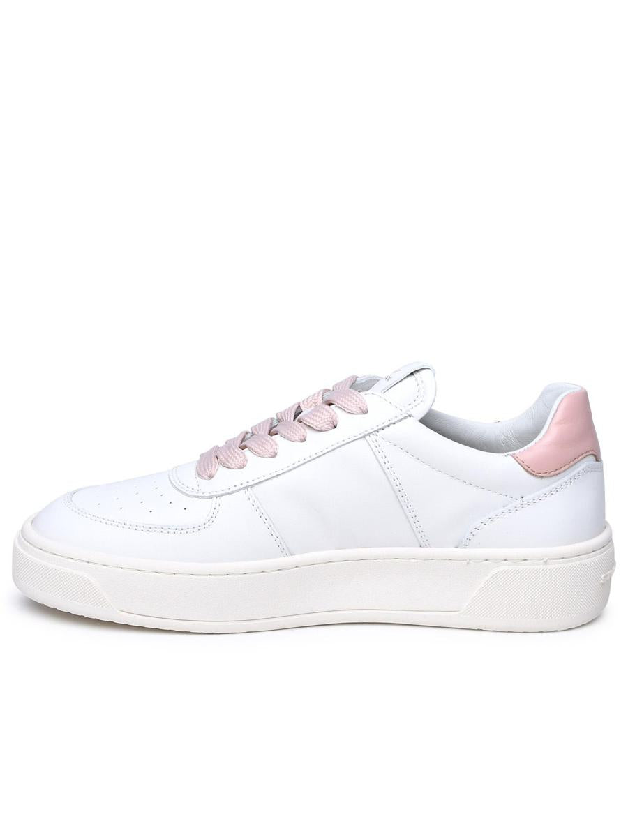 Stuart Weitzman White Leather Sneakers