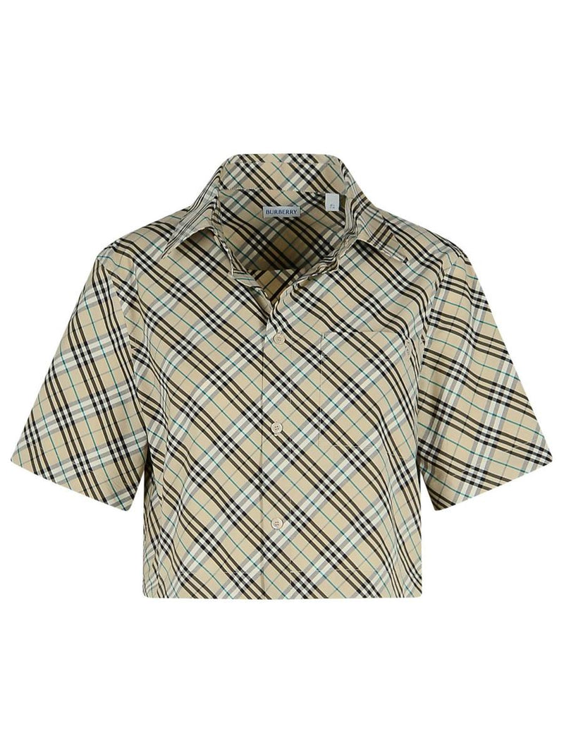 Burberry Cream Cotton Shirt