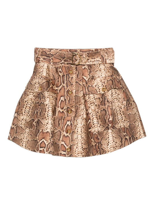 Zimmermann Printed Silk And Cotton Skirt