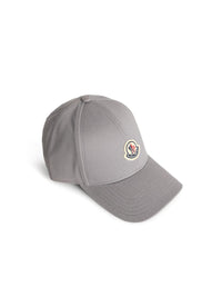 Moncler Grey Cotton Baseball Cap