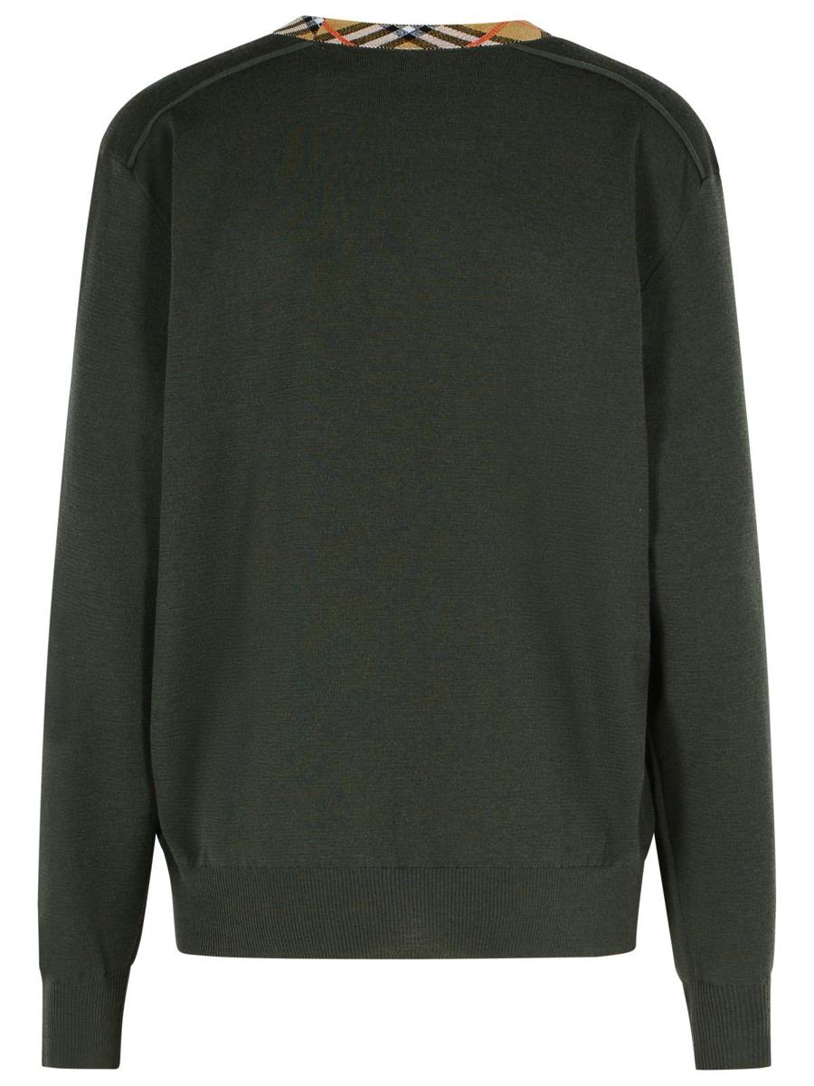 Burberry 'Michael' Dark Green Wool Sweater