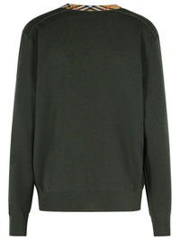 Burberry 'Michael' Dark Green Wool Sweater