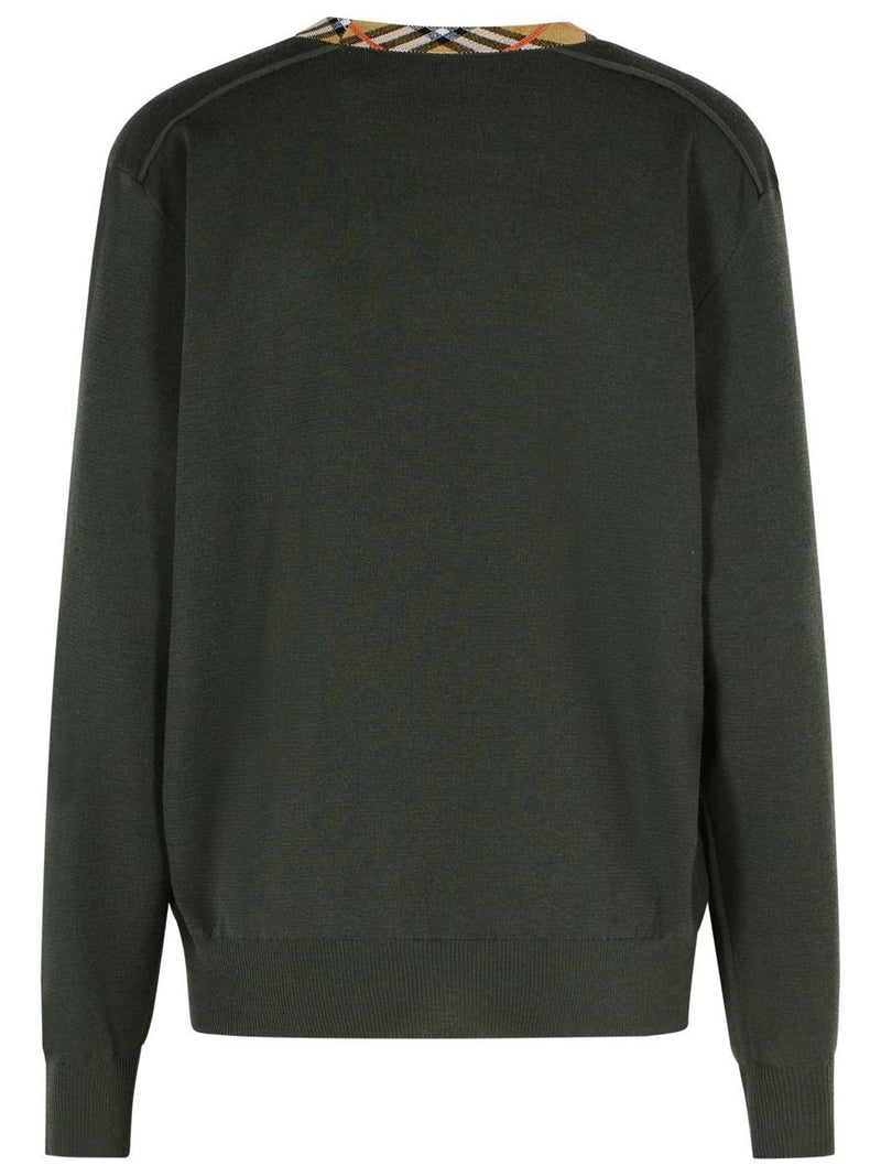 Burberry 'Michael' Dark Green Wool Sweater