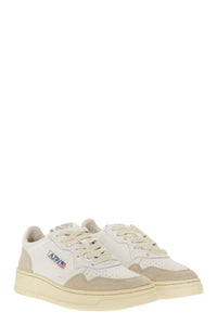 Autry Medalist Low - Leather And Suede Sneakers