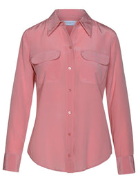 Equipment Pink Silk Shirt