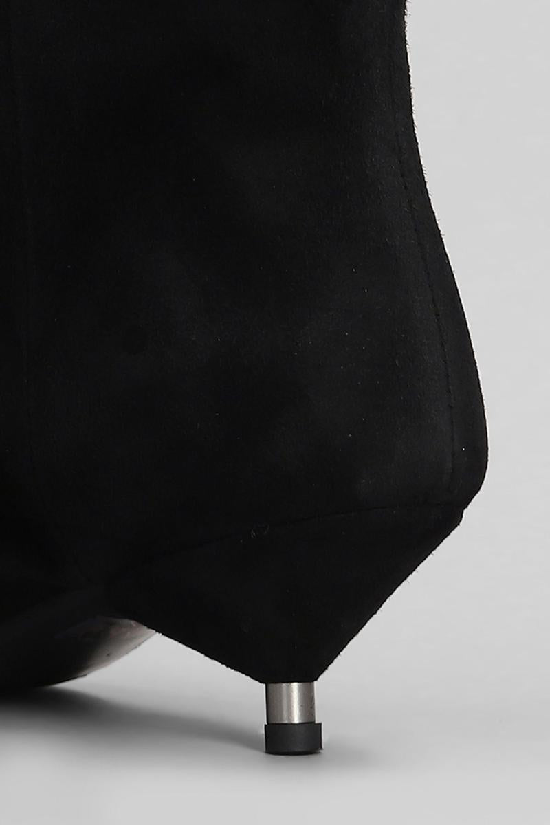 Gisel Moire Miriam Low Heels Ankle Boots