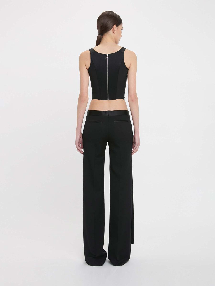 Victoria Beckham Satin Bow Pants