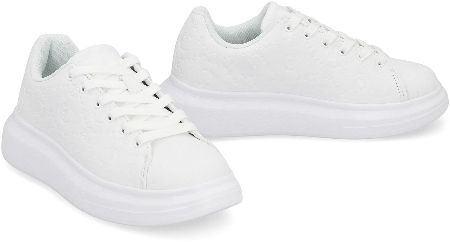 Just Cavalli Leather Low-Top Sneakers