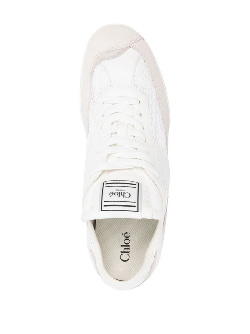 Chloé Kick Sneakers In Mesh And Suede Leather Shoes
