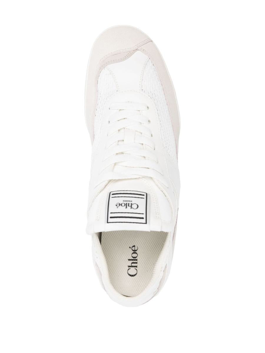 Chloé Kick Sneakers In Mesh And Suede Leather Shoes