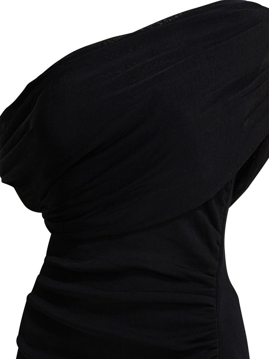 Self-Portrait Draped Midi Dress