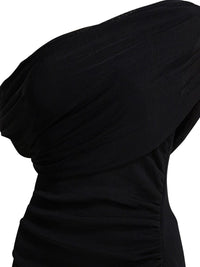 Self-Portrait Draped Midi Dress