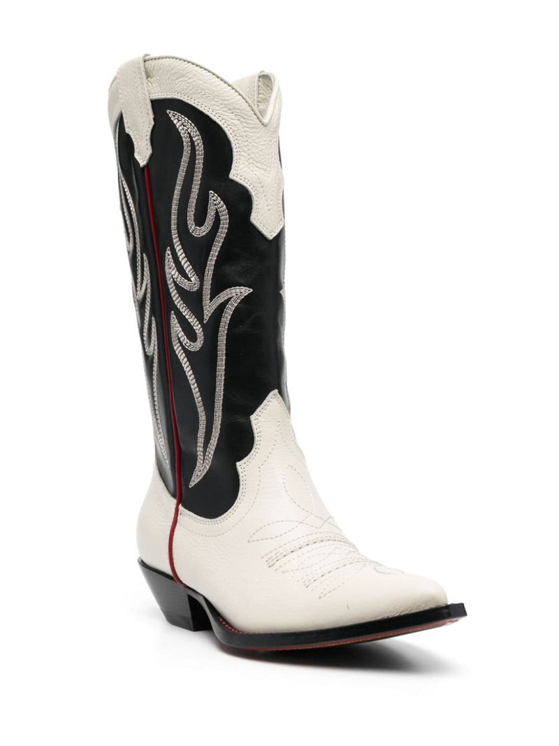 Sonora Embroidered Suede Western Boots
