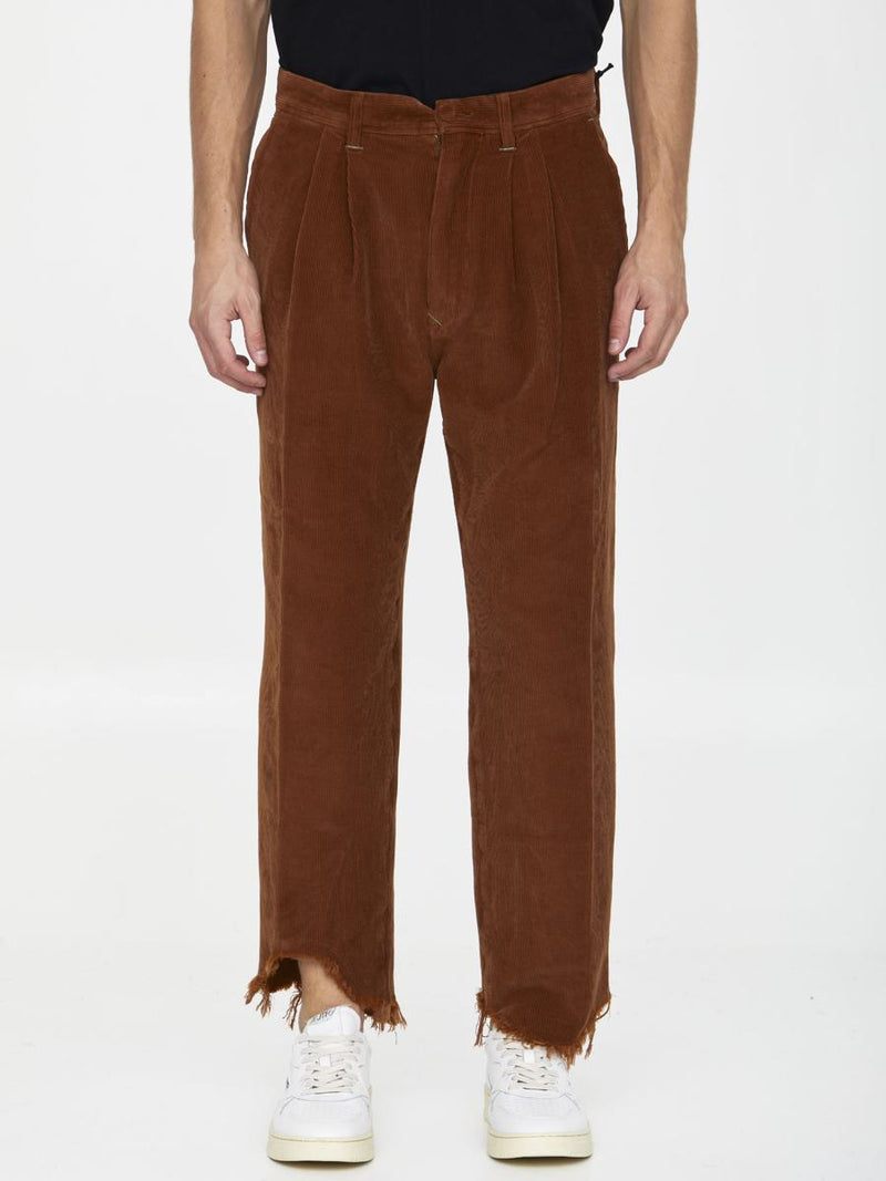 Cognac Velvet Trousers