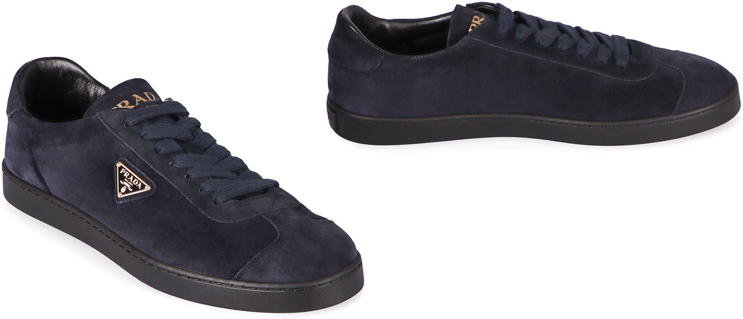Prada Suede Low-Top Sneakers