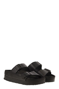 Birkenstock Arizona Platform - Slipper With Leather Buckles