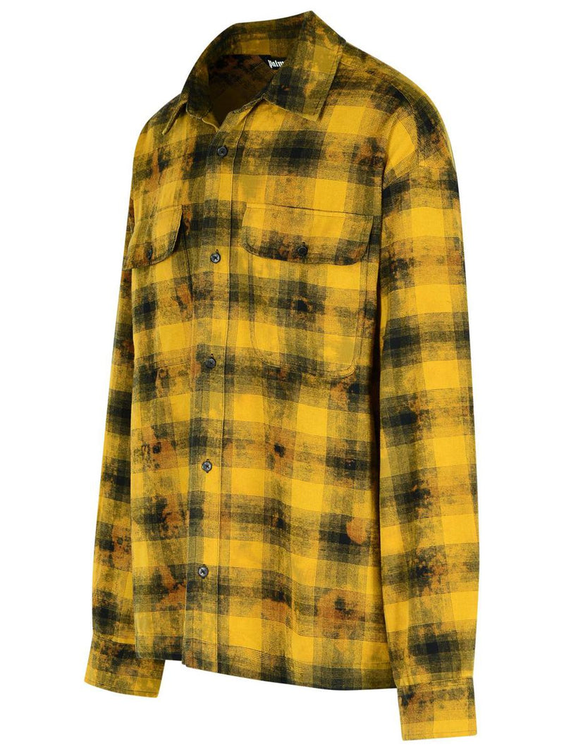 Palm Angels 'Army Green' Cotton Blend Shirt