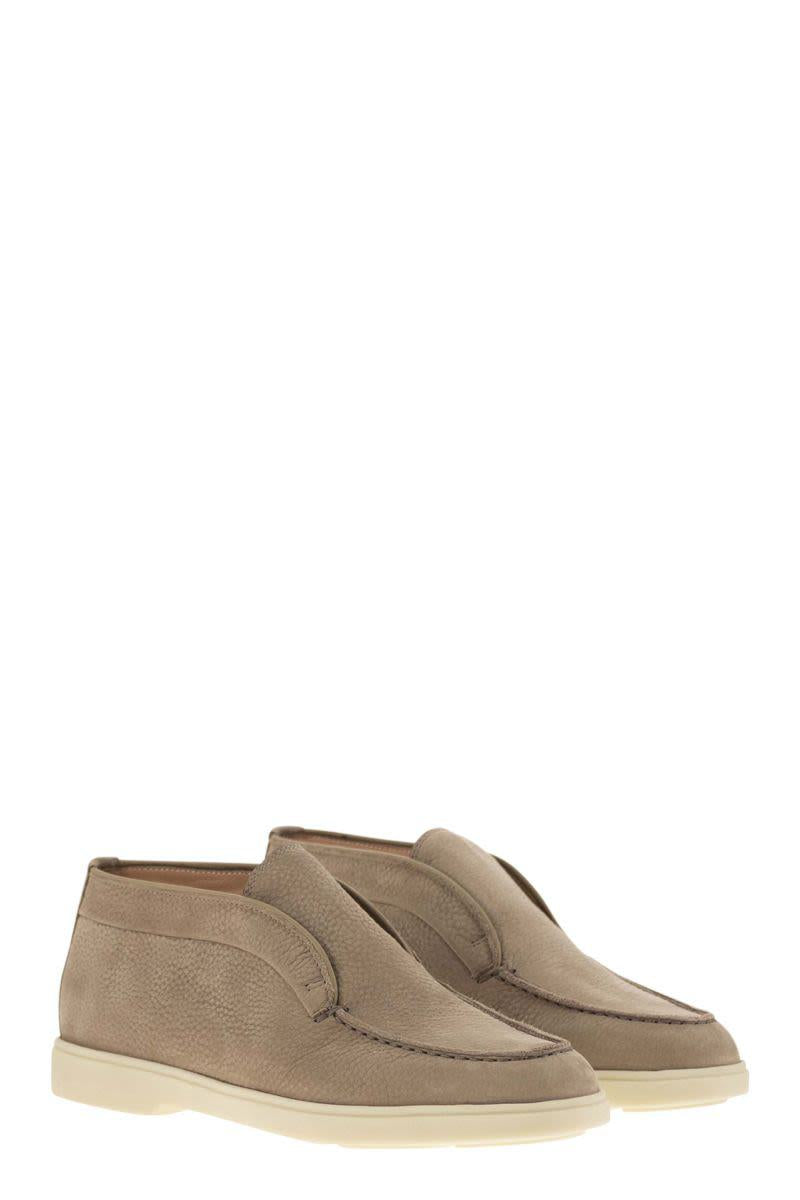 Santoni Desert Boot In Nubuck