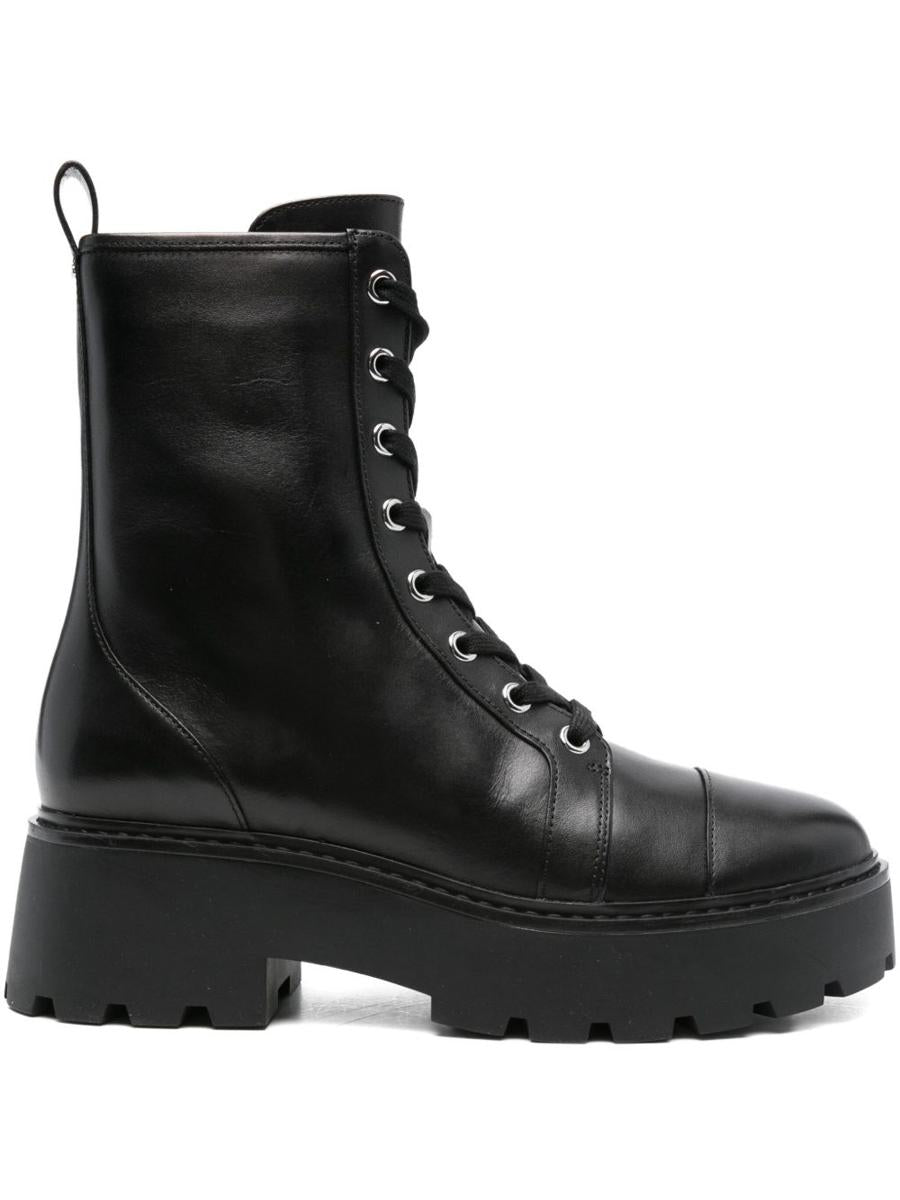 Michael Kors Black Leather Ankle Boots