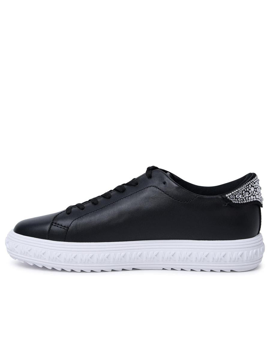 Michael Kors 'Grove' Black Leather Sneakers