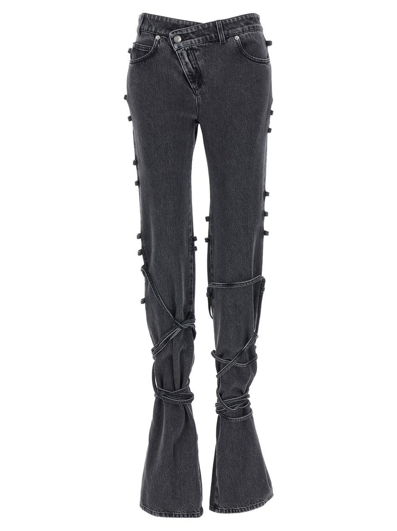 Alexander McQueen Jeans Asymmetric Closure