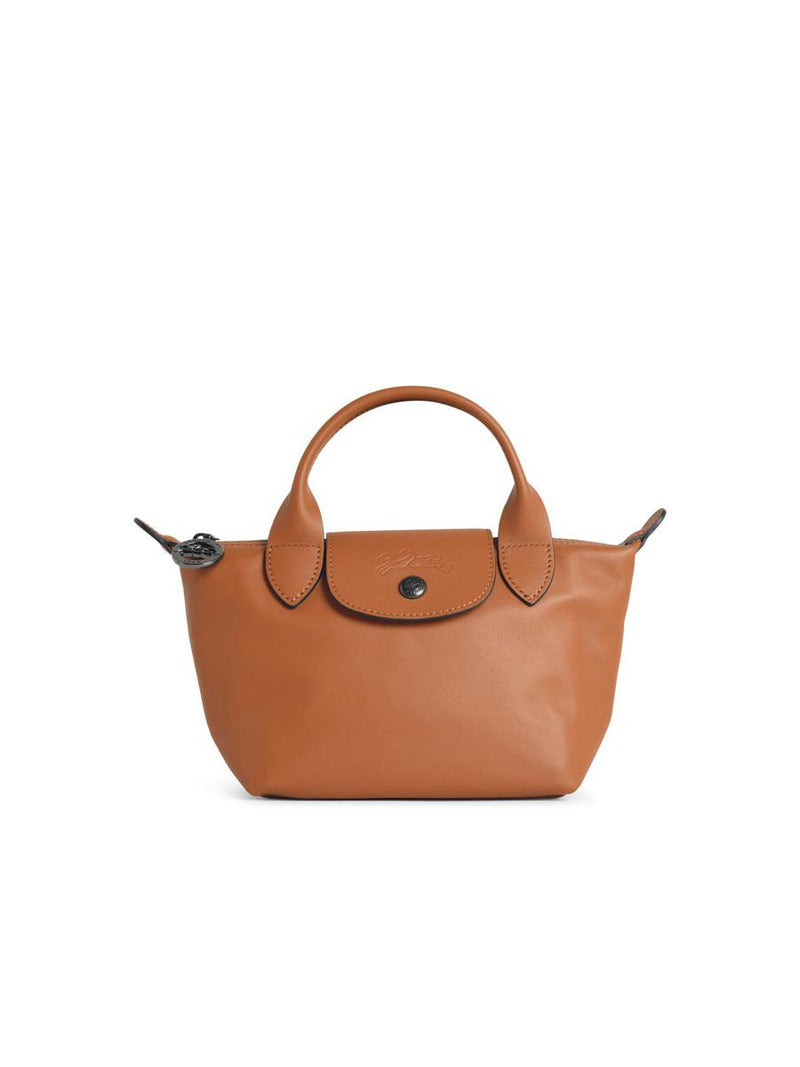 Longchamp Cashew Leather 'Xs Le Pliage Xtra' Handle Bag