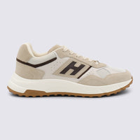Hogan Beige And Brown Sneakers
