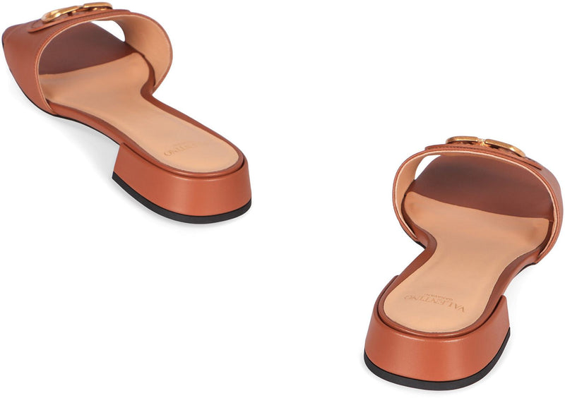 Valentino Garavani Vlogo Leather Sandals