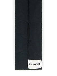 Jil Sander Black Polyester Scarf