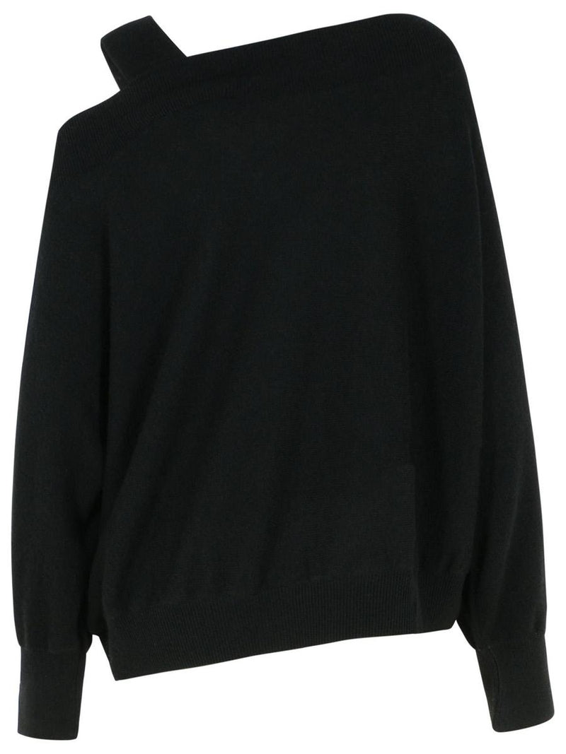 Colorush 'Margot' Black Cashmere Sweater