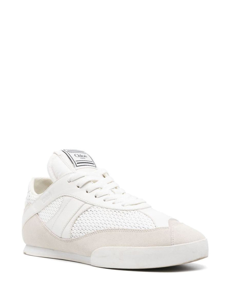 Chloé Kick Sneakers In Mesh And Suede Leather Shoes