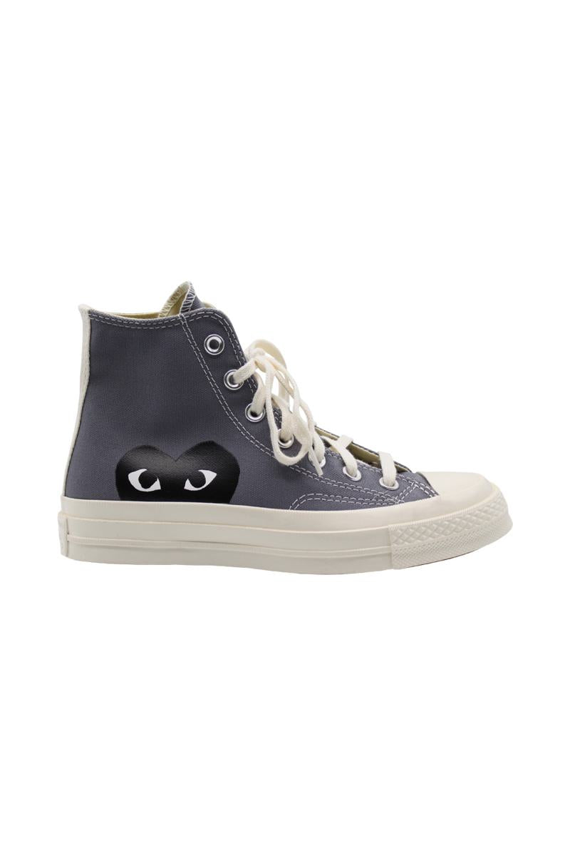 Comme Des Garçons Play Black Heart Chuck 70 In Gray Shoes