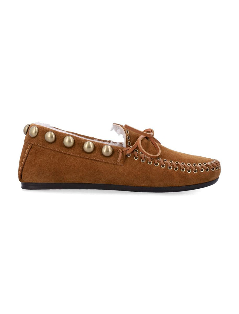 Isabel Marant Fitza Shearling Suede Loafers